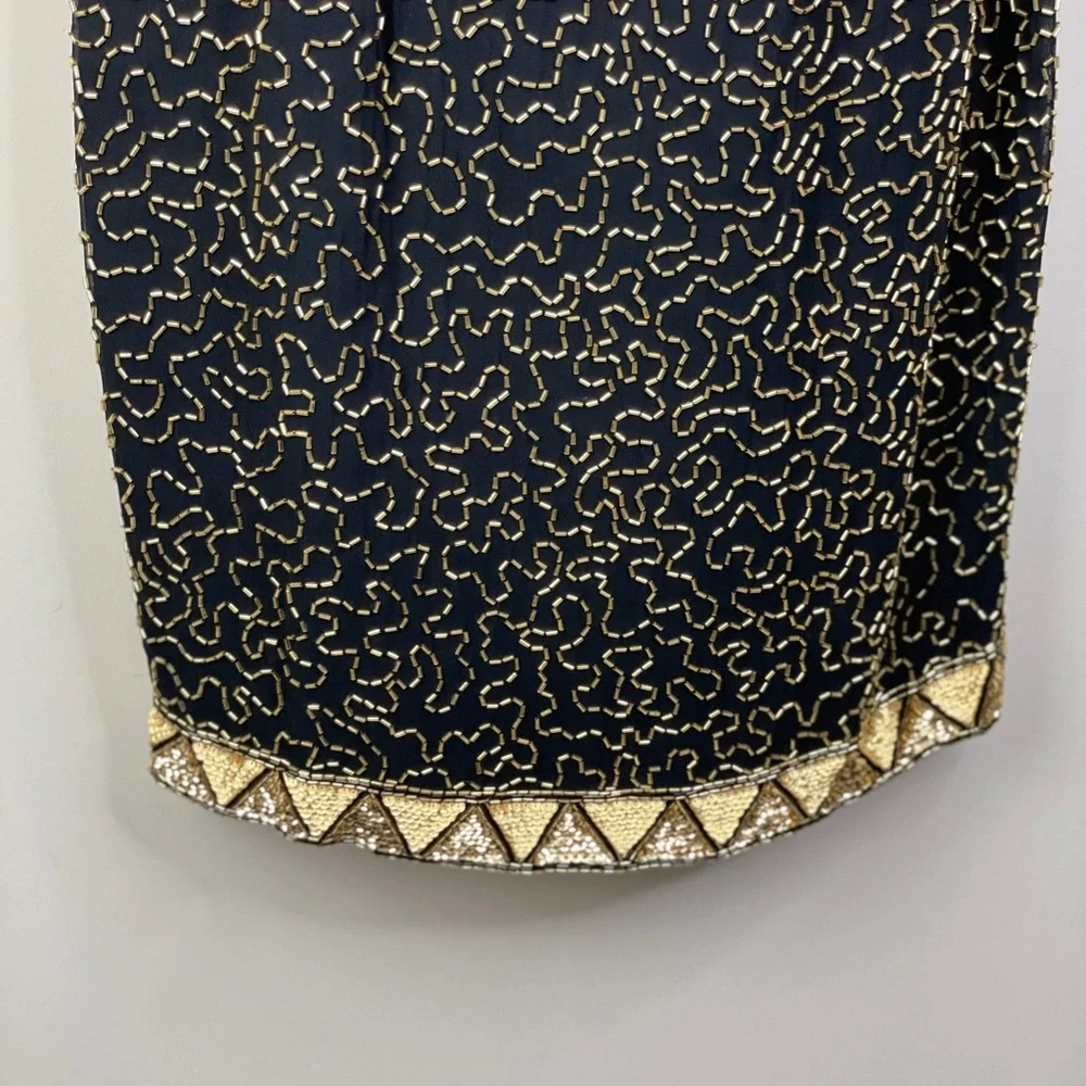 Saks Fifth Ave vintage beaded dress - 8 - Picture 7 of 14